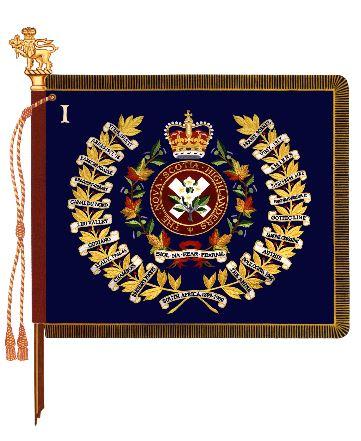 Het wapen van de North Nova Scotia Highlanders, R.C.I.C.