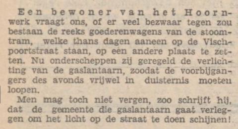 Vispoortstraat in duister 