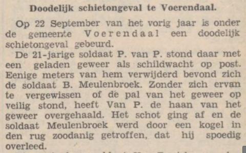 Dodelijk schietongeval schildwacht