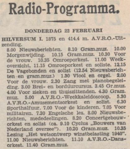 Toen er nog geen televisie was