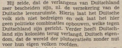 Toespraak van Adolf Hitler