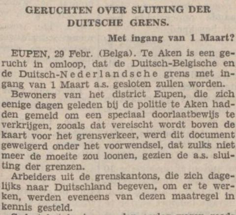 Duitse grens gesloten?