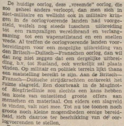 Welke kant gaat het op met de hudige oorlog