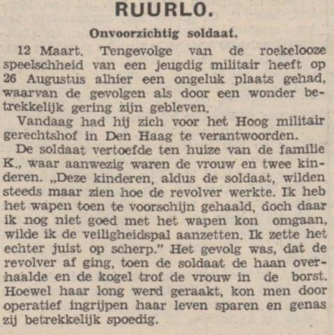 Speelsheid van een jeugdig militair