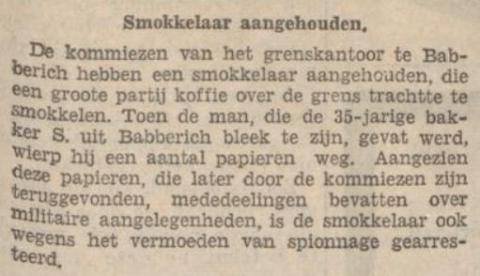 Smokkelende spion?