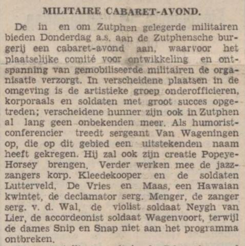 Avondje pret 