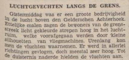 Luchtgevechten boven de Achterhoek