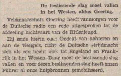 Hermann Göring: De beslissende slag