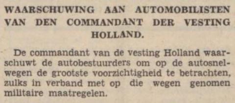 Waarschuwing aan alle automobilisten