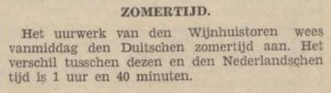 Zomertijd