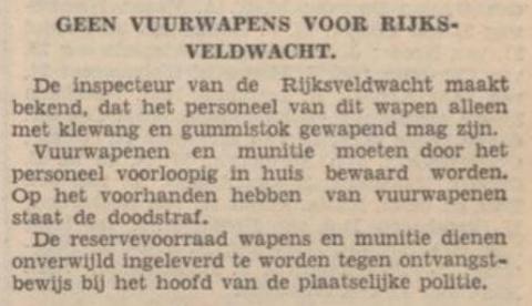 Alleen met klewang en gummistok