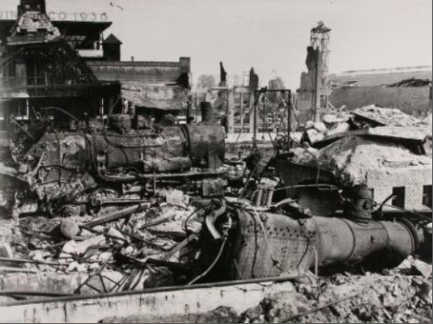 Tegen zo veel vernietiging door bommen was weinig bestand