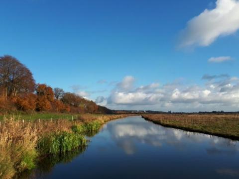Het is mooi helder weer