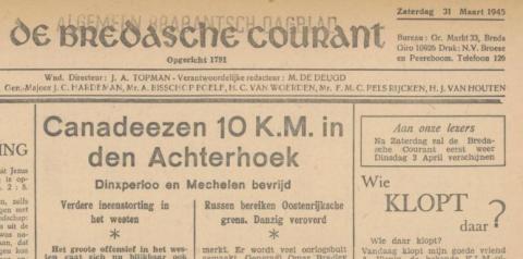 Uit de Bredasche Courant