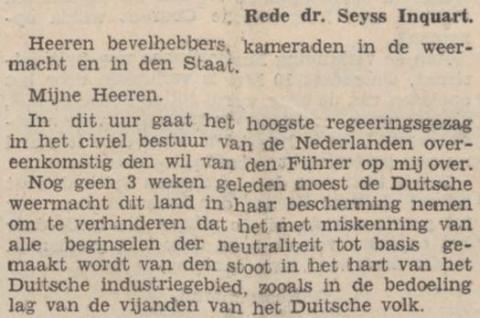 Rede van Seyss-Inquart