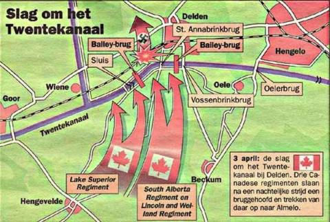 De Geallieerden vielen aan uit het zuiden en het oosten.
