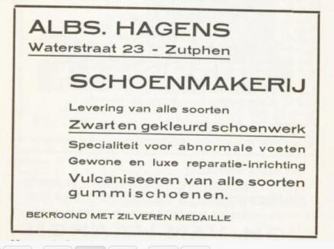 Advertentie van zijn bedrijf