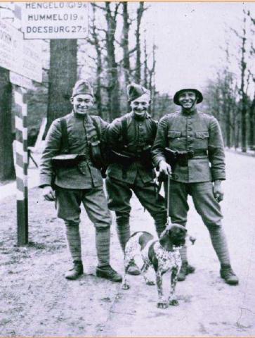 Lambertus Cornelis Kerkhof met 'zijn' hond