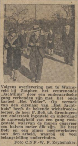 Aardstralendeskundige Bolt van Warnsveld 
