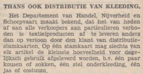 Distributie kleding