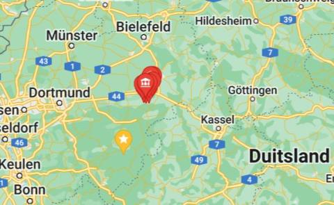 Het plaatsje Büren waar hij overleed aan dyphterei.