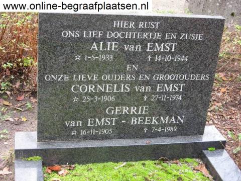 Het familiegraf op de Oude Begraafplaats