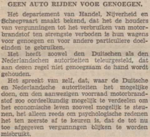 Geen auto