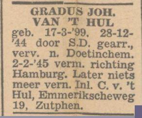 Parool, 14 juli 1945