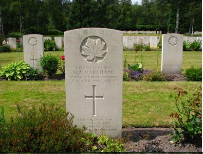 Het graf van Henry Albert Marchand
