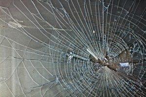 Heel veel gebroken ruiten