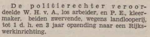 Landlopers worden veroordeeld
