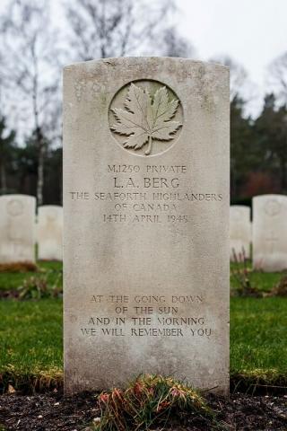 Het graf van Leonard Alfred Berg