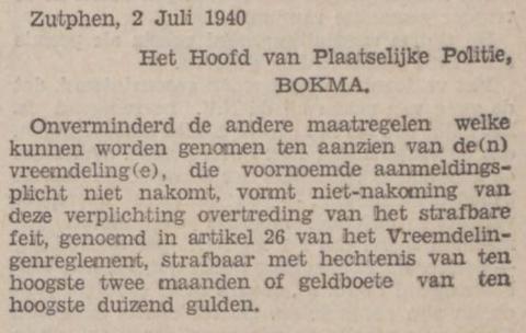 Jodenvervolging in Zutphen