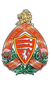 Zijn wapen: Essex Scottish Regiment, R.C.I.C.