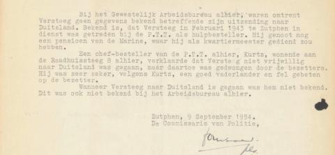 Hij werd gedwongen tewerkgesteld in Duitsland volgens zijn baas