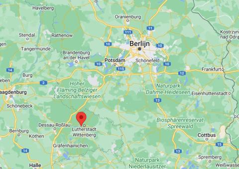 Piesteritz ten zuidwesten van Berlijn