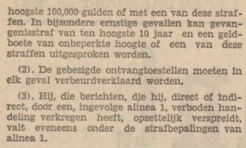 Radio Luister Verbod aangekondigd