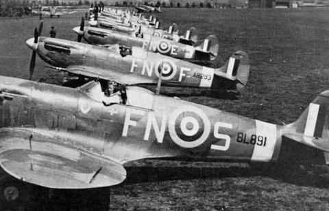 Spitfires van het 331 sqadron