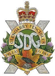 Zijn wapen: Stormont, Dundas and Glengarry Highlanders, R.C.I.C. 