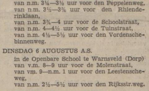 Publicatie Gemeente Warnsveld