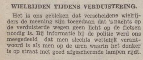Wielrijden tijdens verduistering