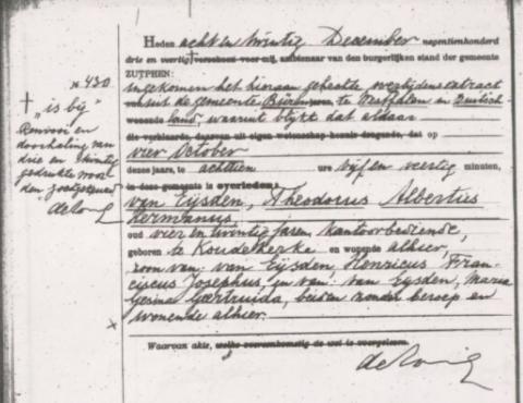 Uittreksel uit het overlijdensregister der Gemeente Zutphen