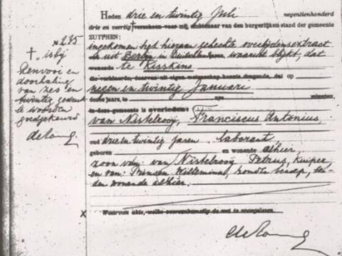Uittreksel uit het overlijdensregister der Gemeente Zutphen